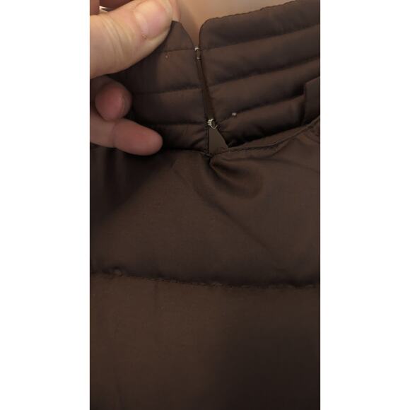 Burberry Chocolate Fitted Puffer Jacket sz Large Full zip - Picture 4 of 12